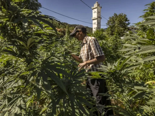 Des plantations de cannabis au Maroc